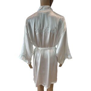 IN BLOOM BY JONQUIL "The Bride" Satin Robe - Size S (2-6)